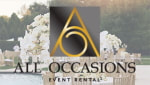 A logo for all occasions event rental.