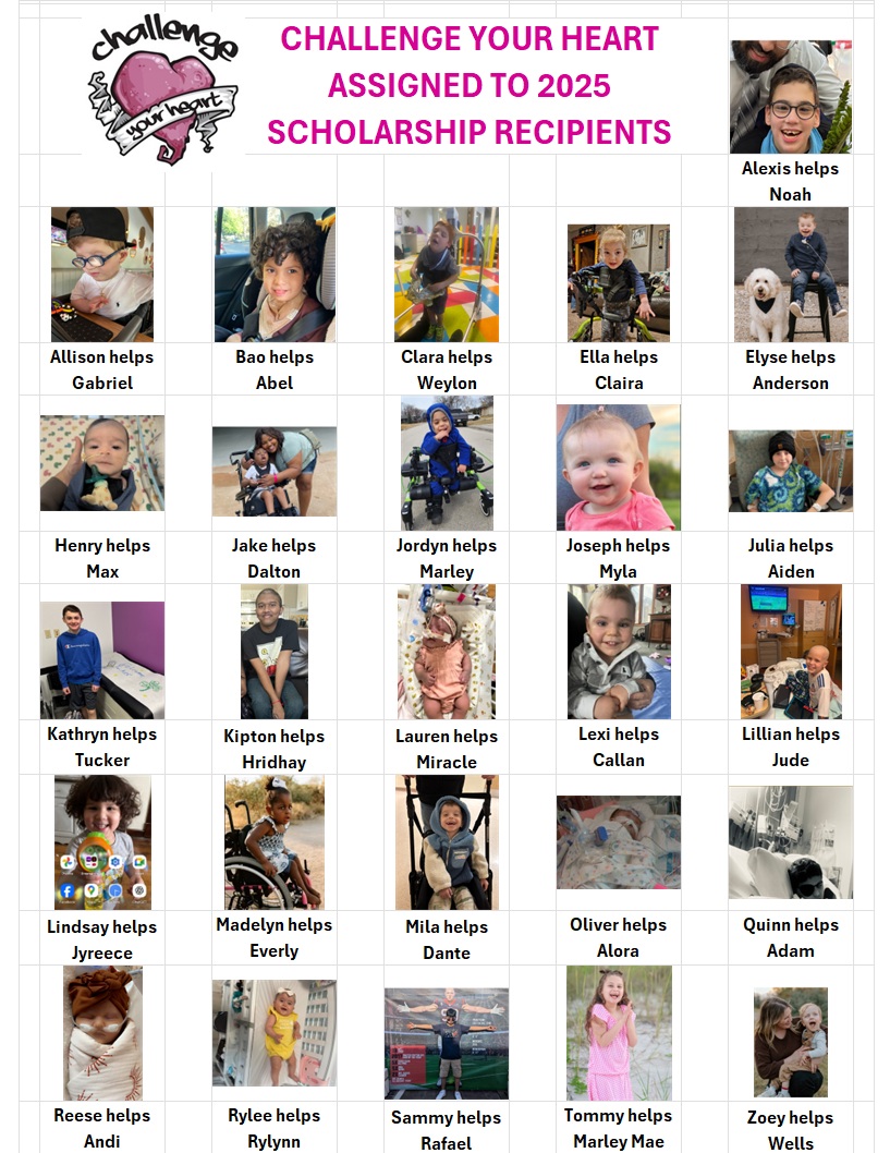 2025 - SCHOLARSHIP KIDDOS SHEET 2025 - SCHOLARSHIP KIDDOS SHEET